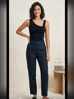 Zara Black Fitted Asymmetrical Top
